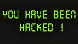 Analog text which reads 'You have been hacked!'