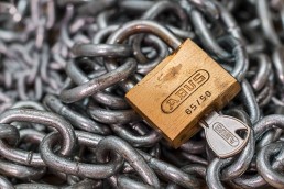 a chain key lock
