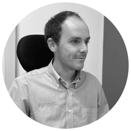 Mark Garlick, the managing director of syntec